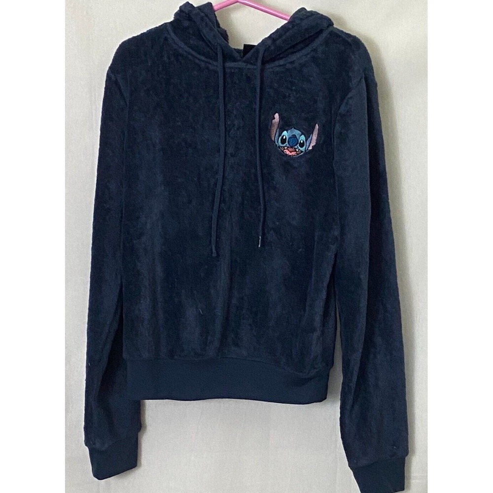 Cold Crush Disney Stitch (c) Girl's Dark Blue Fleece‎ Hoodie Sz XS